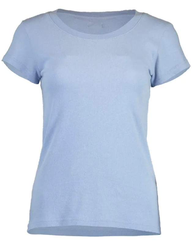 Cote D'Azur Cory Scoopneck Tee Shirt Lace Blend Ribbed Blend Corduroy Blend