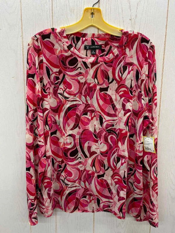 INC Pink Womens Size XL Shirt Modern Contemporary Chic