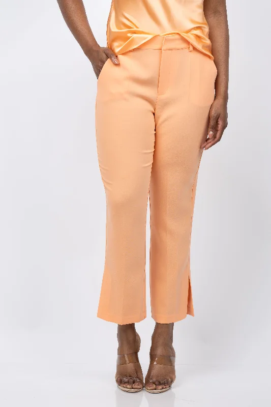 Cinq à Sept Cropped Kerry Pant in Marmalade Formal Slim Pants