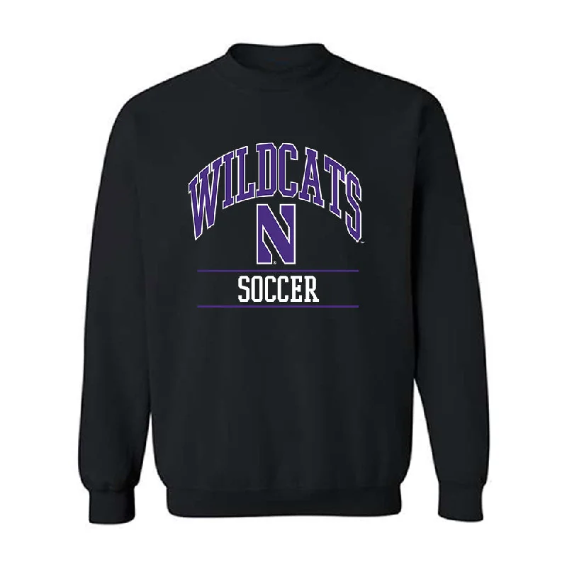 Northwestern - NCAA Women's Soccer : Maddie Finnerty - Classic Shersey Crewneck Sweatshirt Hoodie with High-Low Hem Asymmetrical Trendy