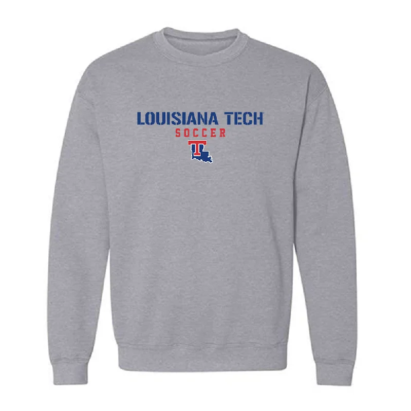 LA Tech - NCAA Women's Soccer : Maddie Gray - Classic Shersey Crewneck Sweatshirt Hoodie with Fur Luxurious Winter