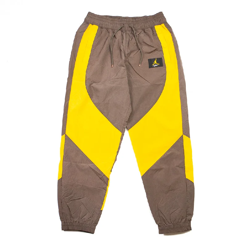 WMNS Jordan Woven Pant (Ironstone/University Yellow) Cozy Full-Length Pants