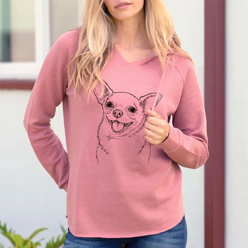 Maddison Pearl the Chihuahua - Cali Wave Hooded Sweatshirt Cotton Hoodie Fleece Lining Warmth