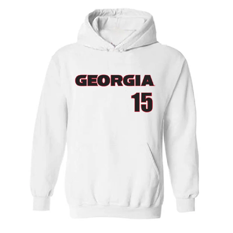 Georgia - NCAA Women's Soccer : Millie Filson - Classic Shersey Hooded Sweatshirt Hoodie with Distressed Vintage Worn