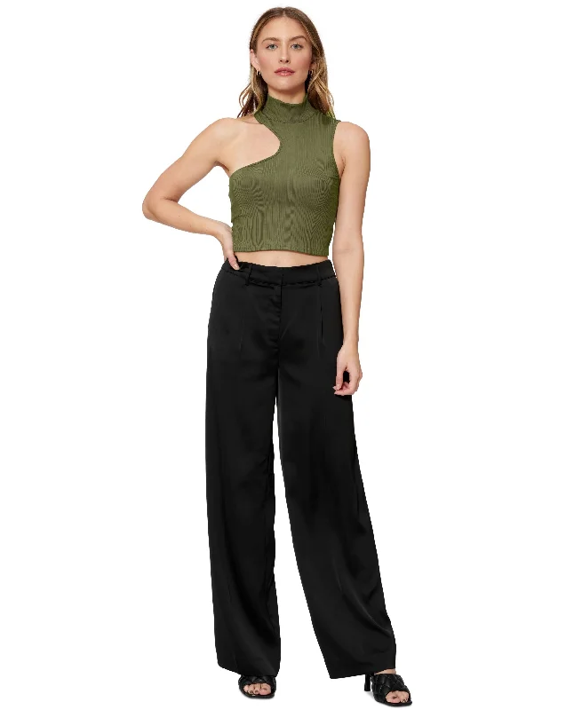 Sofia Richie Side Cutout Crop Top Anti-Shrink Durable Soft