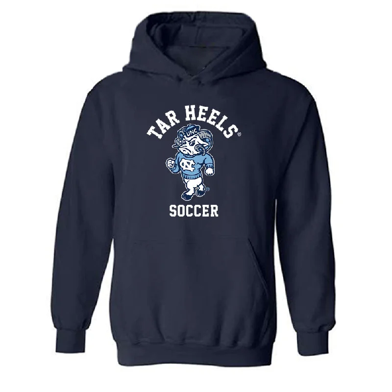 UNC - NCAA Women's Soccer : Hannah Johann - Classic Shersey Hooded Sweatshirt Hoodie with Color Block Contrast Stylish