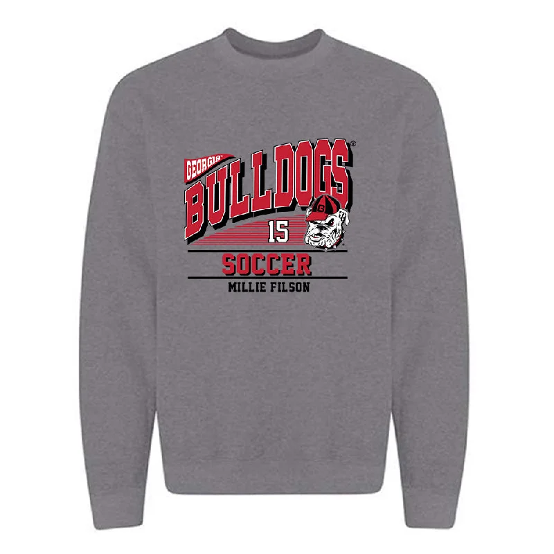 Georgia - NCAA Women's Soccer : Millie Filson - Classic Fashion Shersey Crewneck Sweatshirt Hoodie with Crew Neck Simple Timeless