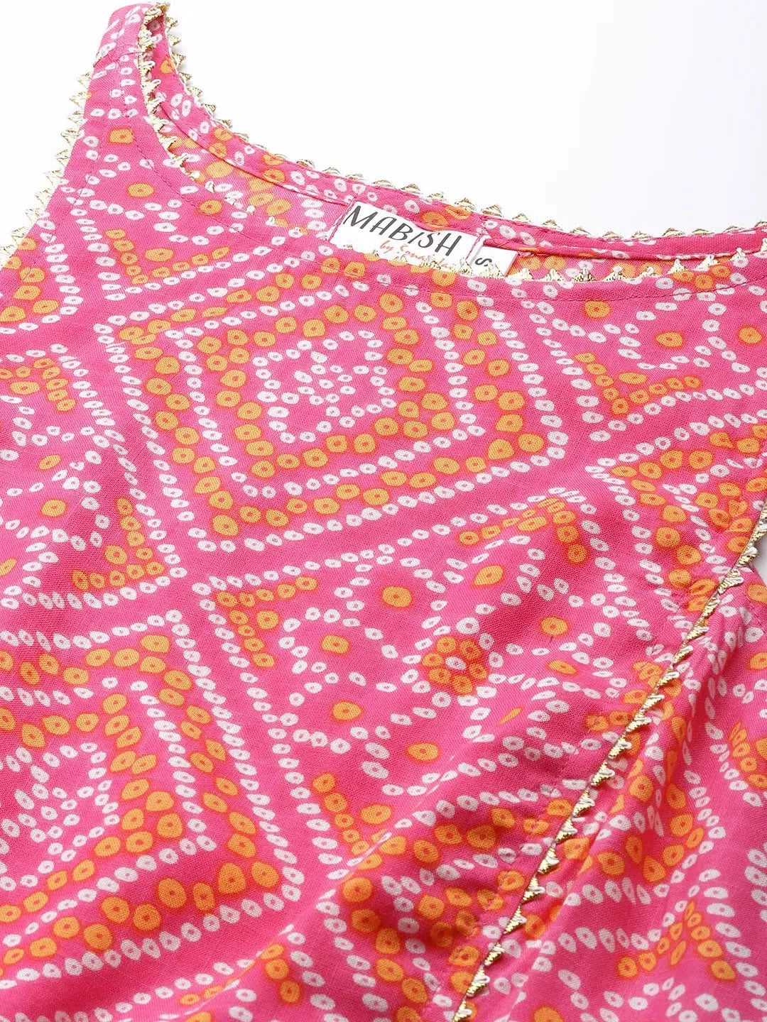 Crop top with Dhoti Pants in Pink Cashmere Blend Cotton Blend Poly Blend