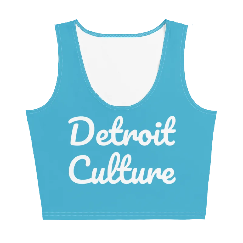 Detroit Culture Crop Top Welt Pockets Slit Pockets Flap Pockets