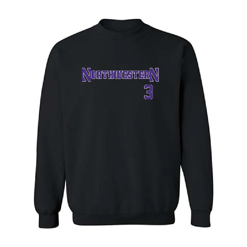 Northwestern - NCAA Women's Soccer : Maddie Finnerty - Classic Shersey Crewneck Sweatshirt Hoodie with Zipper Placket Modern Functional