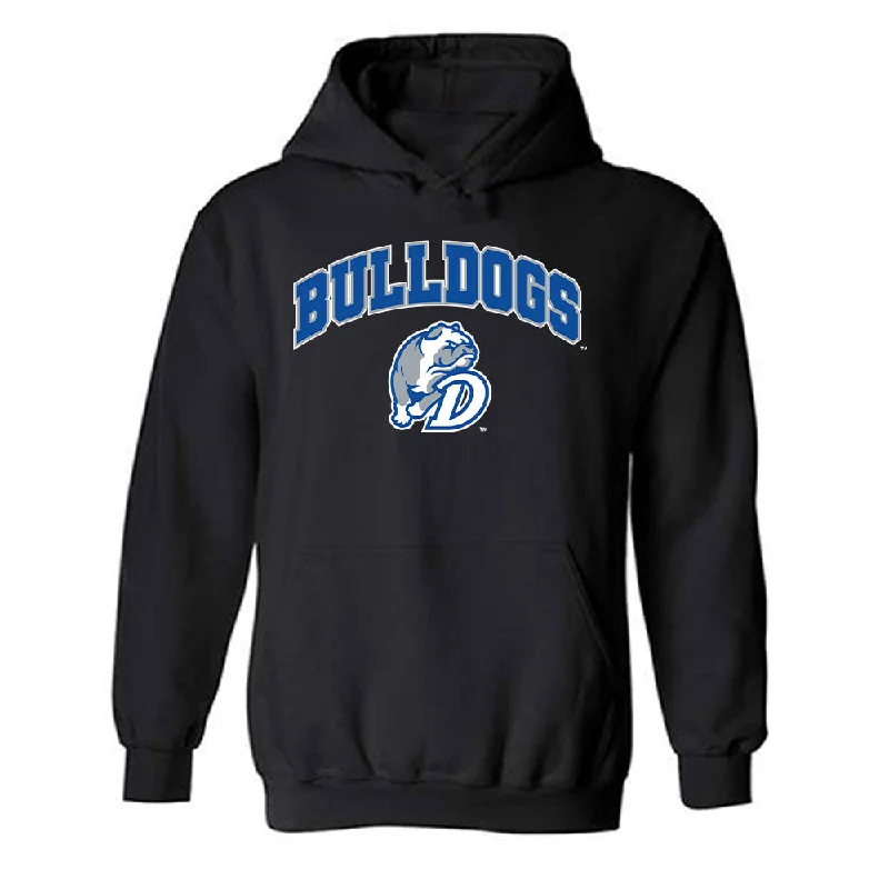 Drake - NCAA Women's Soccer : Zoey Mahoney - Hooded Sweatshirt Hoodie with Set-In Sleeves Structured Classic