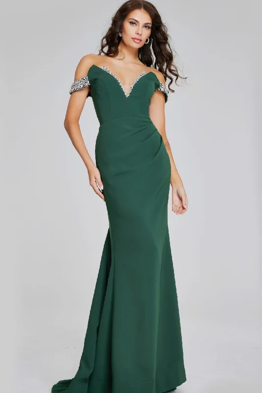 Off the Shoulder Prom Dress By Jovani 42394 Tunics Chinos classic