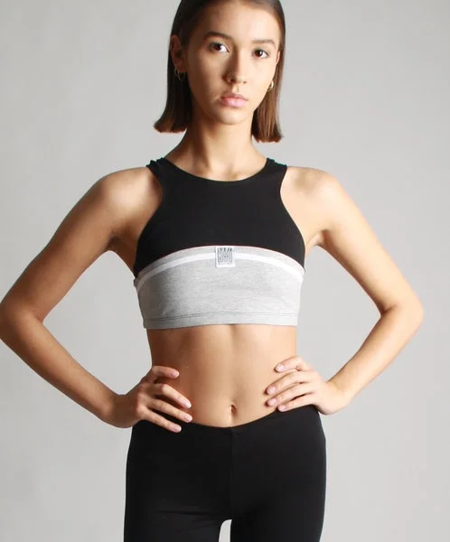 Midnight Upcycling - Crop Top Collared Crew Neck Turtle Neck