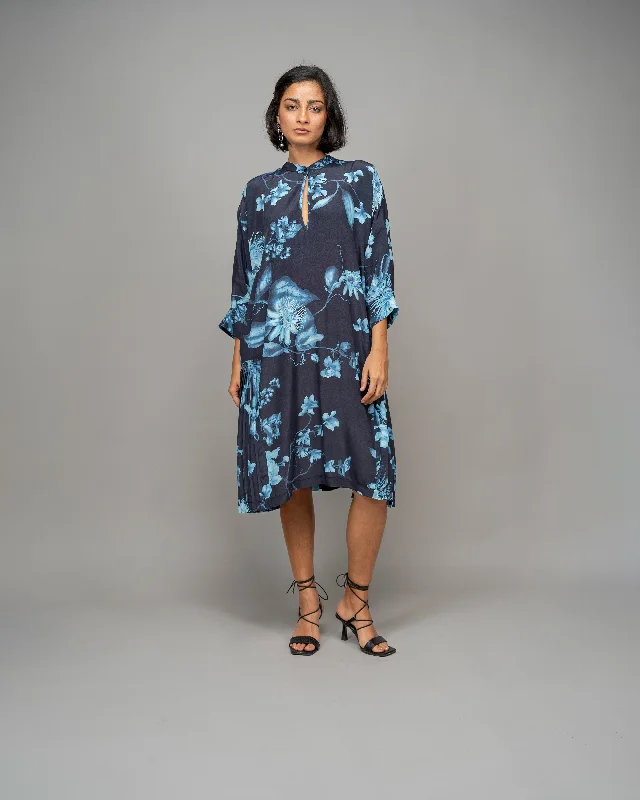 Garden Print Fin Dress In Aurora Borealis Tunics Versatile functional