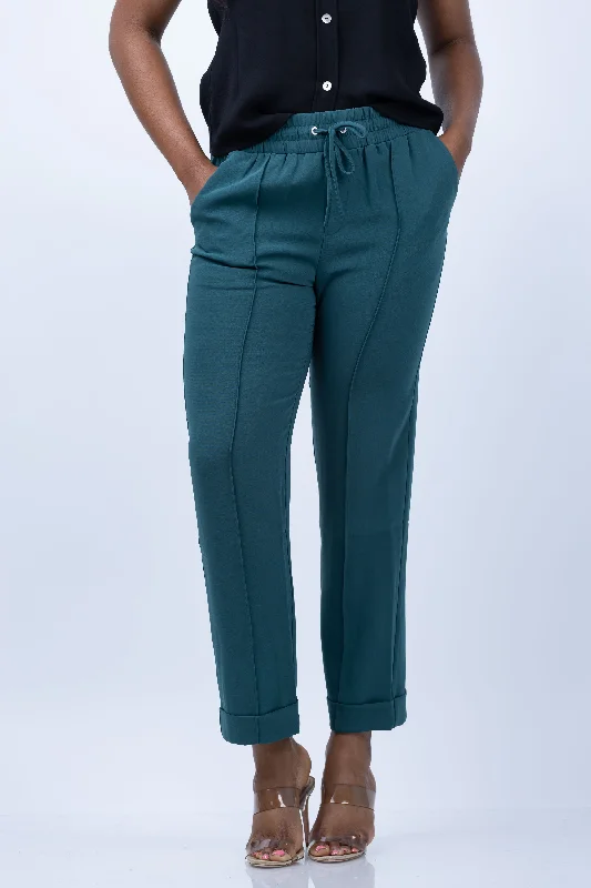 Cinq a Sept Everly Pant in Green Onyx High-Waist Jeans