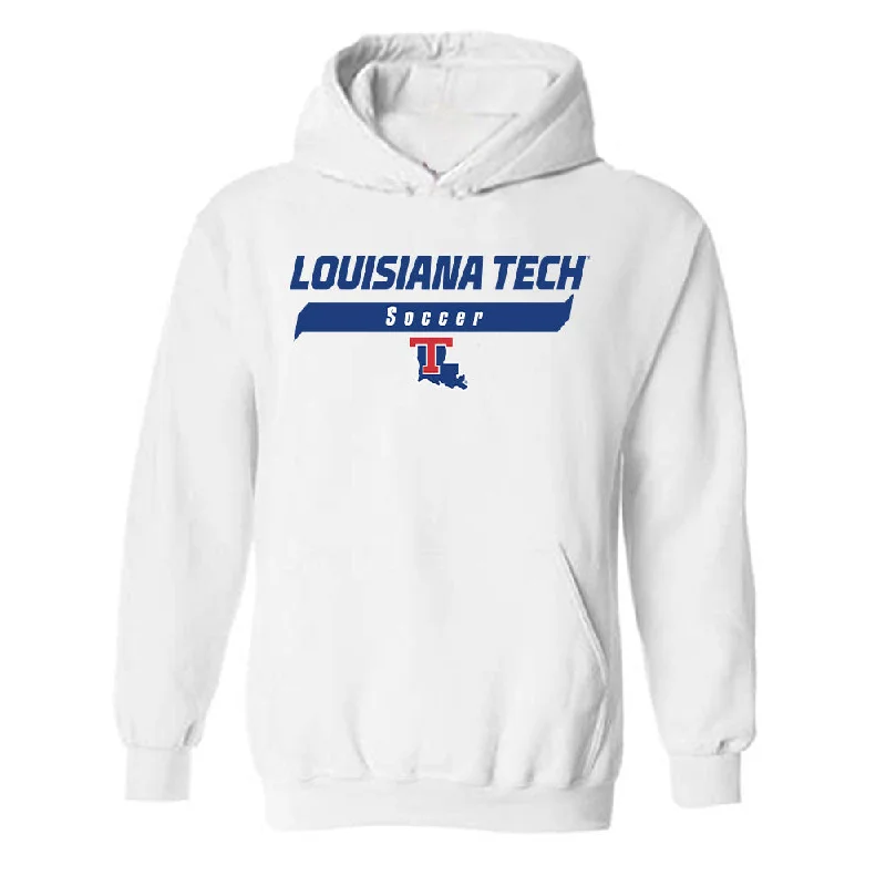 LA Tech - NCAA Women's Soccer : Maddie Gray - Classic Shersey Hooded Sweatshirt Hoodie with Zipper Versatile Modern