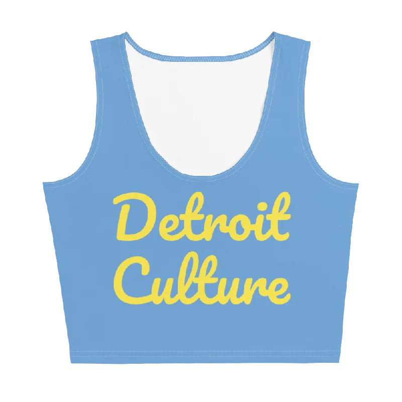 Detroit Culture Crop Top Knit Fabric Woven Fabric Fleece Fabric