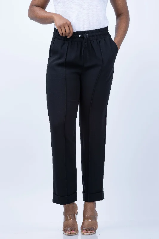 Cinq a Sept Everly Pant Black Relaxed Fit Trousers