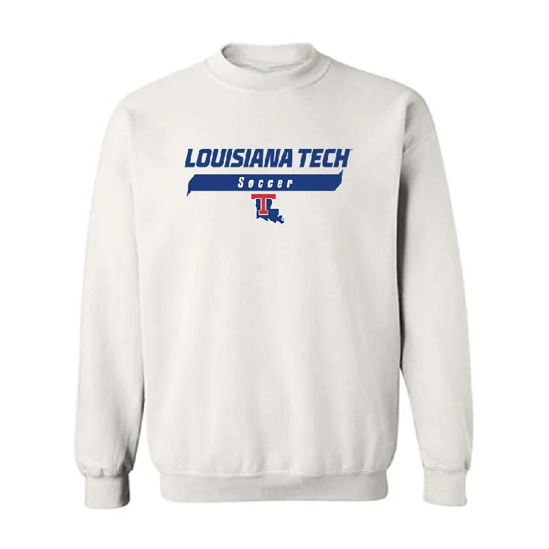 LA Tech - NCAA Women's Soccer : Maddie Gray - Classic Shersey Crewneck Sweatshirt Hoodie with Drawcord Adjustable Secure