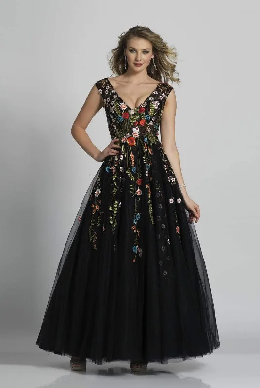 Dave & Johnny A5703 - Cap Sleeve A-Line Prom Dress Tunics Luxurious high-end