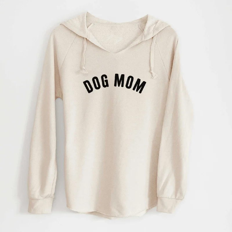 Dog Mom - Articulate Collection - Cali Wave Hooded Sweatshirt Hoodie with Longline Fit Extended Stylish