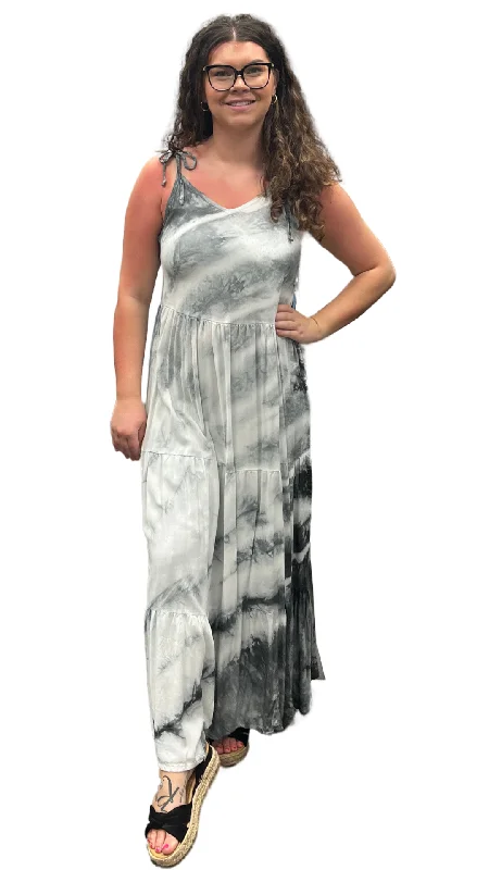 Shoulder Tie Perla Tie Dye Dress. Style DUN4021 Tunics Sophisticated sleek