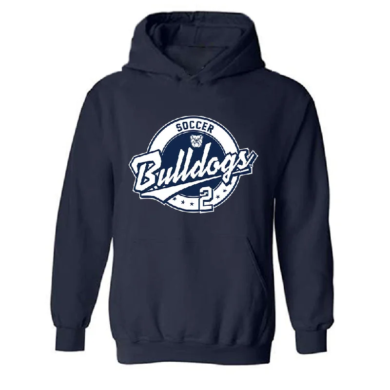 BU - NCAA Women's Soccer : Ceilidh Whynott - Classic Fashion Shersey Hooded Sweatshirt Hoodie with Button Placket Classic Preppy