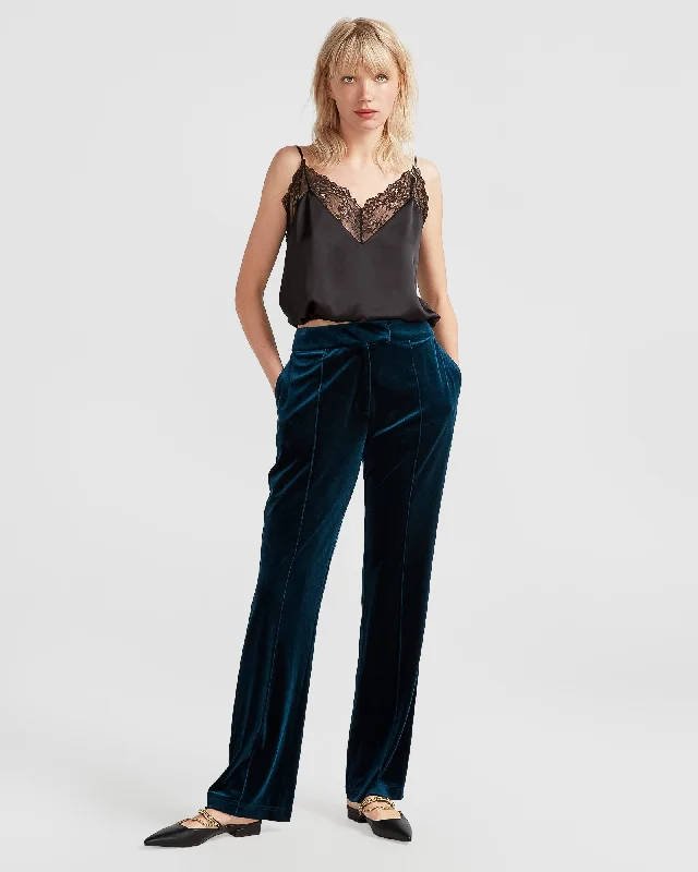 Reverie Velvet Pant Chic Wool Trousers