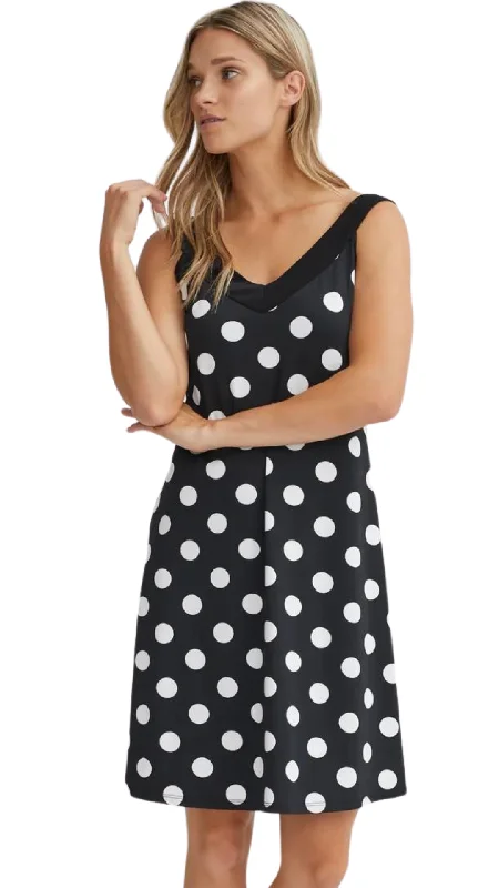 Polka Dot A-Line Dress. Style GITV39-61B Tunics Gym athletic