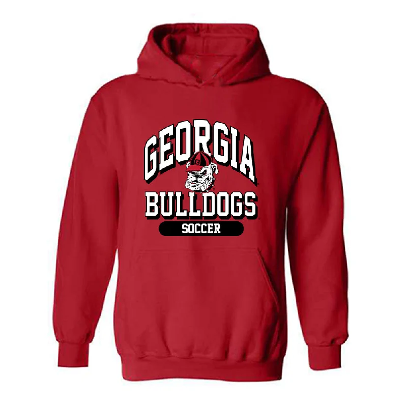 Georgia - NCAA Women's Soccer : Millie Filson - Classic Shersey Hooded Sweatshirt Hoodie with Rolled Sleeves Casual Relaxed