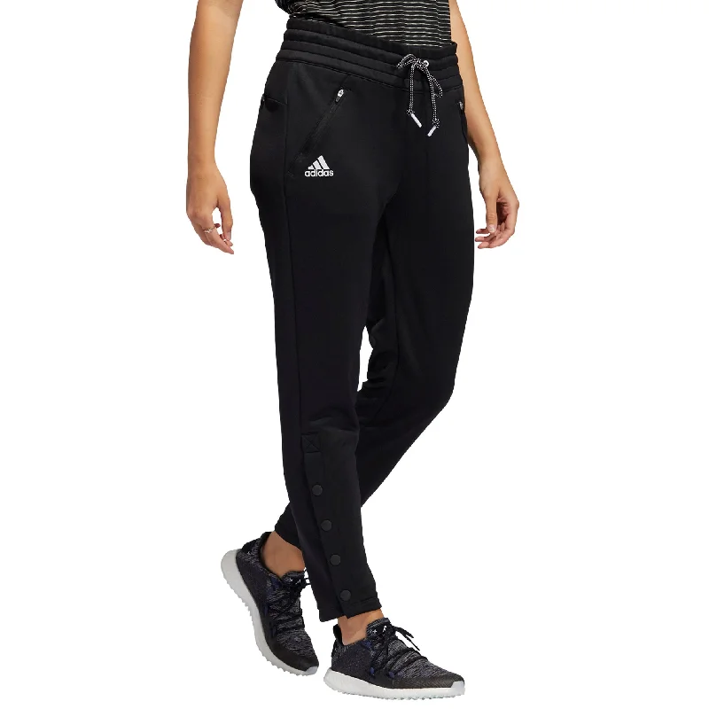 Adidas Snap Sports Ankle Blk Womens Athletic Pants Elegant Wool Trousers