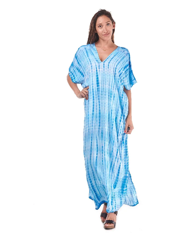 Maxi Kaftan V Neck Dress Tunics Chic elegant