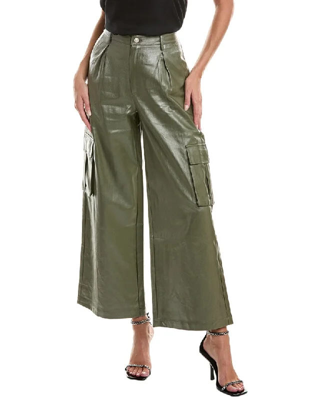 Gracia Cargo Wide Leg Pant Cozy Fitted Pants