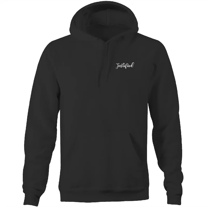 Justified Simple Pocket Hoodie Sweatshirt Hoodie with Pocket Utility Practical