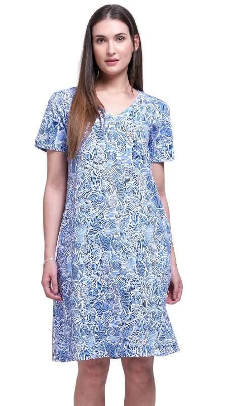 Here Comes Summer She Shell Dress. Style FO7060SS Tunics Spring floral