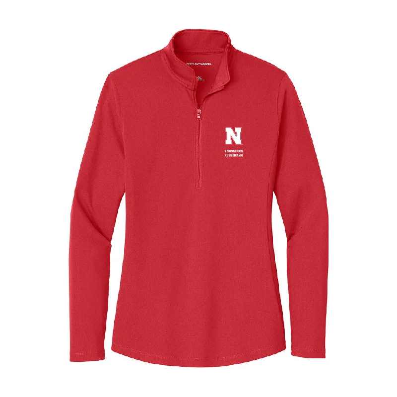 Nebraska - NCAA Women's Gymnastics : Katelyn Kuenemann - Women's Lightweight Quarter Zip Jacket Mesh Jacket Canvas Jacket Denim Jacket