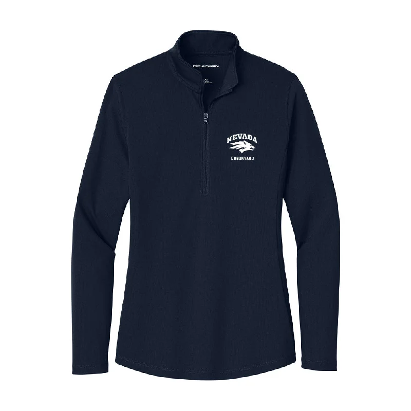 Nevada - NCAA Women's Track & Field : Meekness Dogonyaro - Women's Lightweight Quarter Zip Jacket Chenille Jacket Brocade Jacket Lace Jacket