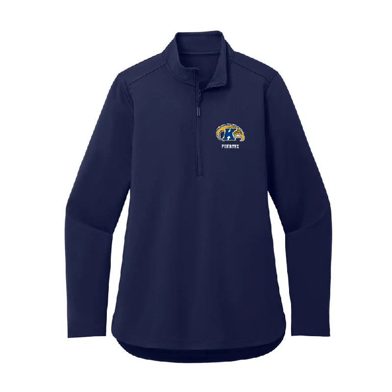 Kent State - NCAA Women's Gymnastics : Dani Fuertez - Women's Premium Quarter Zip Jacket Wool Jacket Cashmere Jacket Tweed Jacket