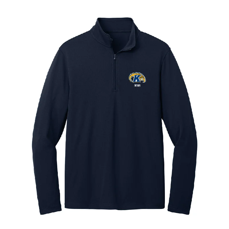 Kent State - NCAA Women's Gymnastics : Alyssa Guns - Lightweight Quarter Zip Jacket Zippered Jacket Buttoned Jacket Snapped Jacket