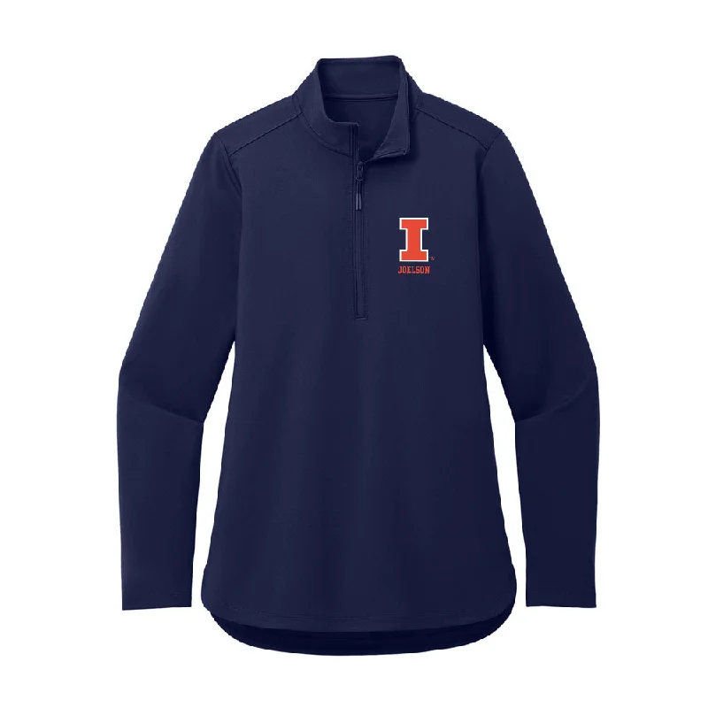 Illinois - NCAA Women's Gymnastics : Tali Joelson - Women's Premium Quarter Zip Jacket Jersey Jacket Tulle Jacket Batik Jacket