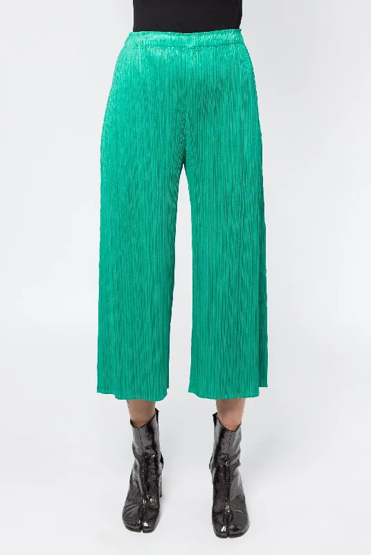 Pleats Please Issey Miyake MC November 2024 Trousers in Bright Green Trousers Spring Floral