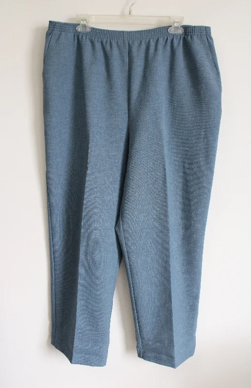 Alfred Dunner Light Blue Trouser Pants | 18 Trousers Cargo Utility