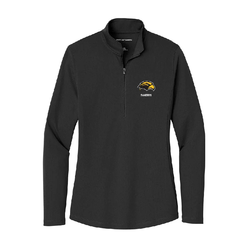 Southern Miss - NCAA Women's Track & Field : Kennedi Sanders - Women's Lightweight Quarter Zip Jacket Hooded Jacket Caped Jacket Shawl Collar Jacket