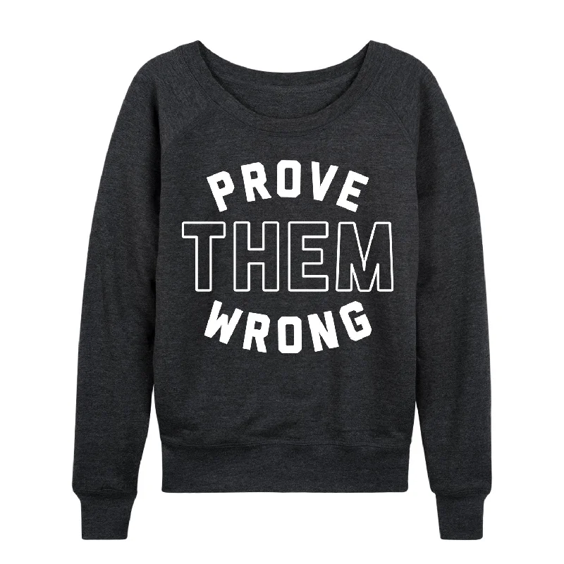 Prove Them Wrong Womens French Terry Pullover Open Front Cardigan