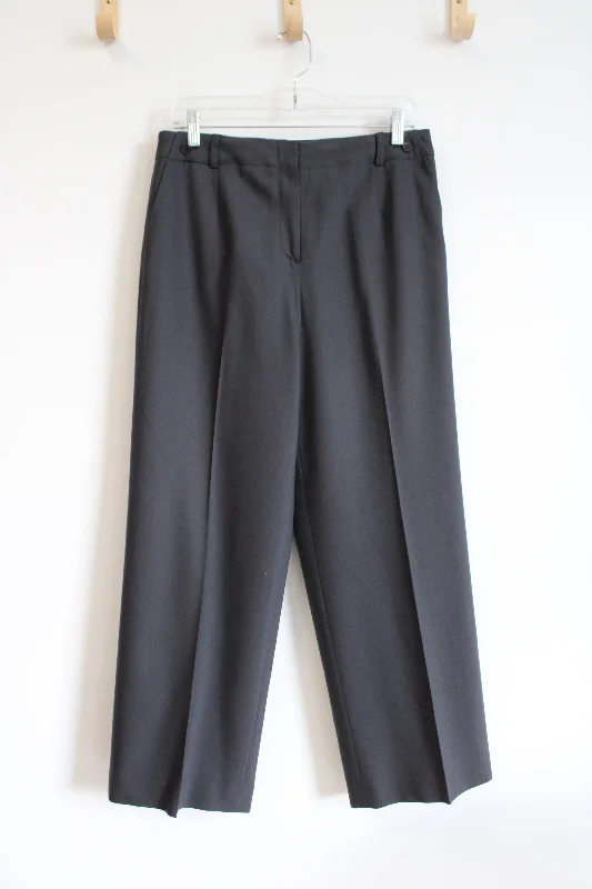 Talbots Vintage Wool Blend Gray Trouser Pants | 10 Trousers Bootcut Casual