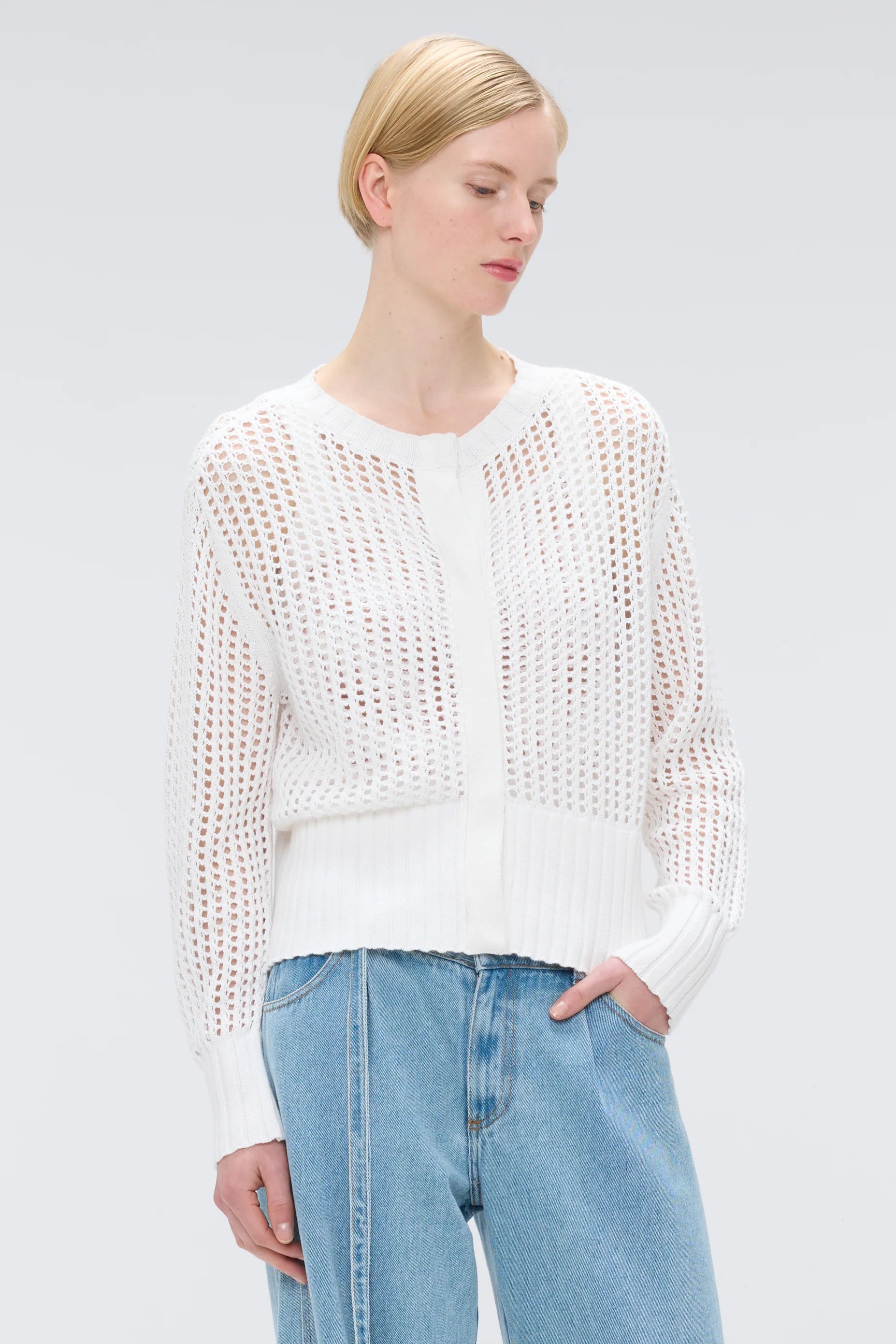 KANAMI PULLOVER Shirred Sleeve Feminine