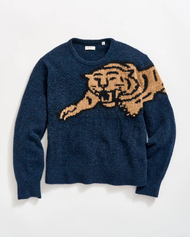 Tiger Sweater Ribbed Striped Patterned