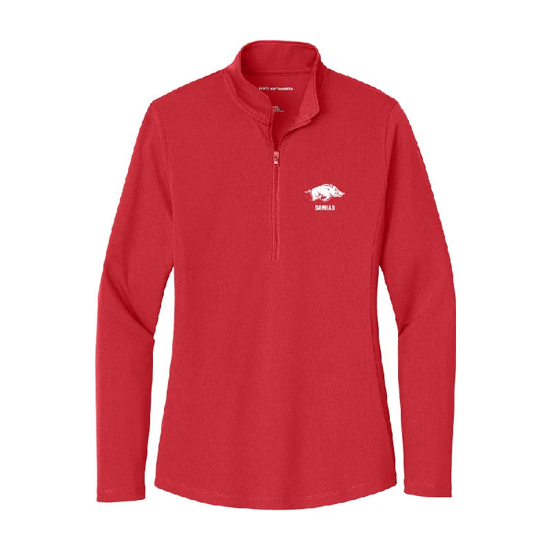 Arkansas - NCAA Women's Gymnastics : Kalyxta Gamiao - Women's Lightweight Quarter Zip Jacket Fleece Jacket Down Jacket Parka