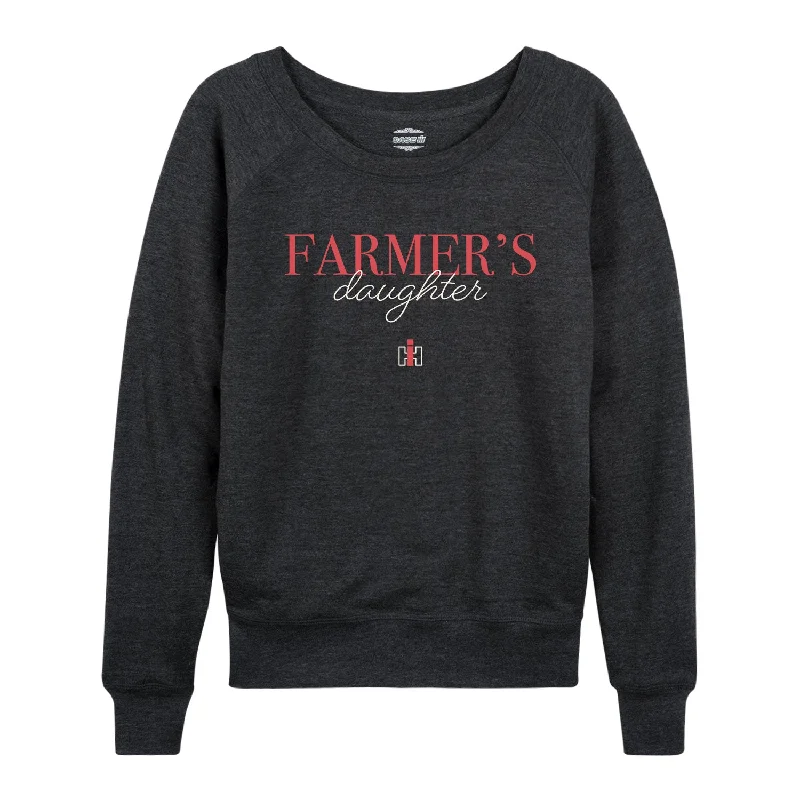 IH Farmers Daughter Womens French Terry Pullover Bolero Style Sweater