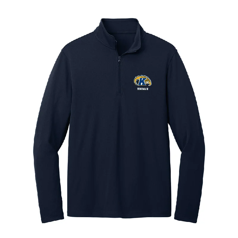 Kent State - NCAA Women's Gymnastics : Jersey bingman - Lightweight Quarter Zip Jacket Front Pockets Side Pockets Patch Pockets